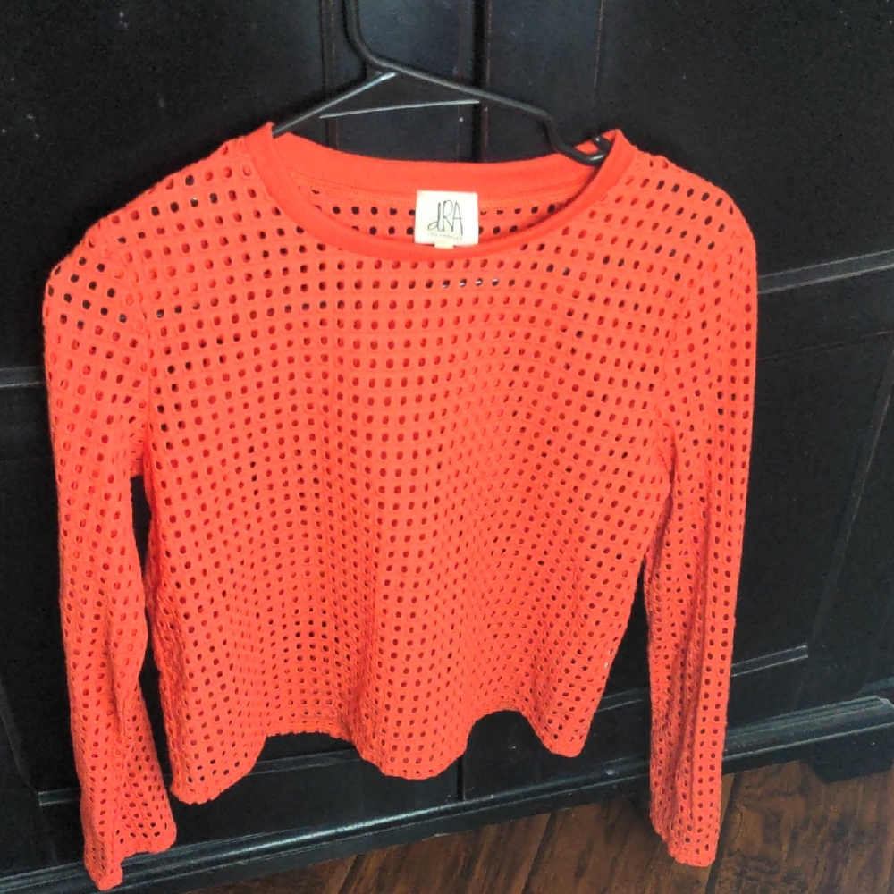 dRA Women's Orange Eyelet Top For the girl who knows How 2be sexy/ sophisticated